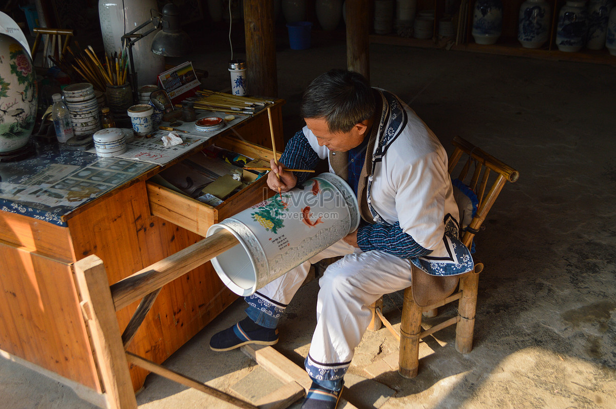 Jiangxi Jingdezhen Ceramic Kiln Ancient Kiln Folklore Expo Area Picture