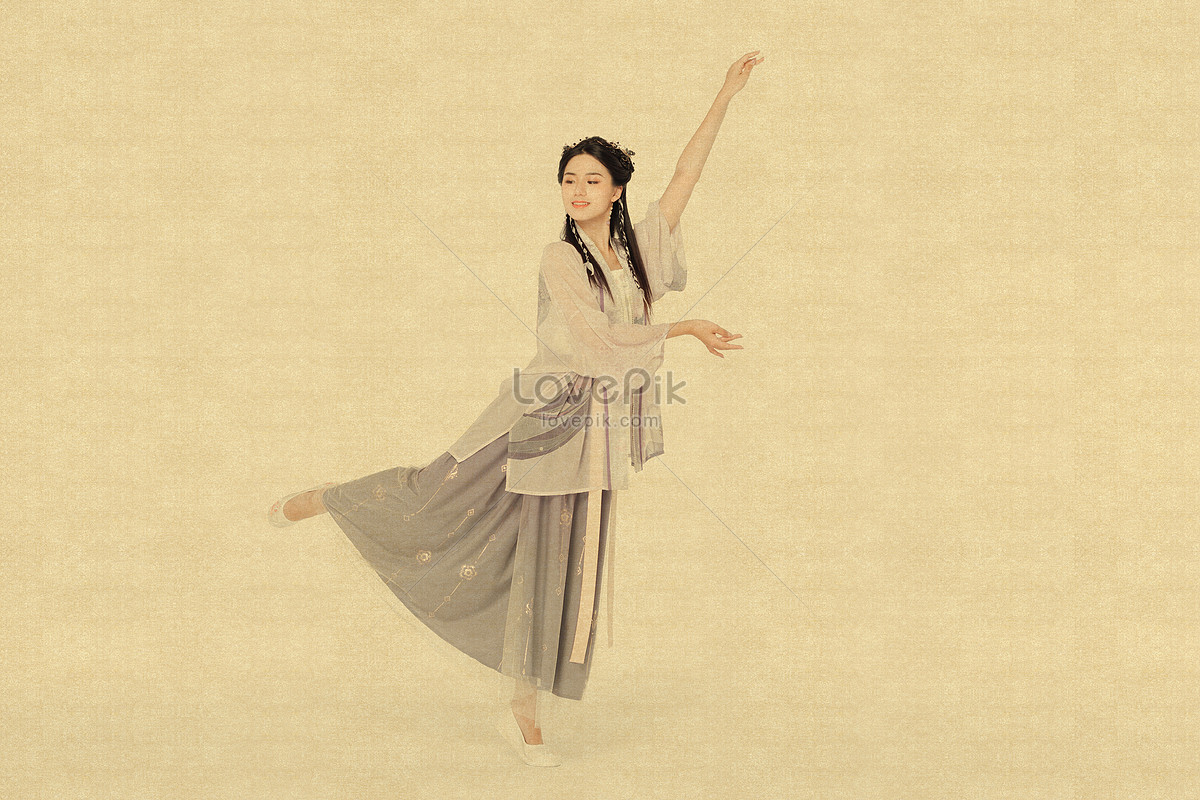 Meticulous Painting Ancient Style Hanfu Chinese Style Beauty Dancing