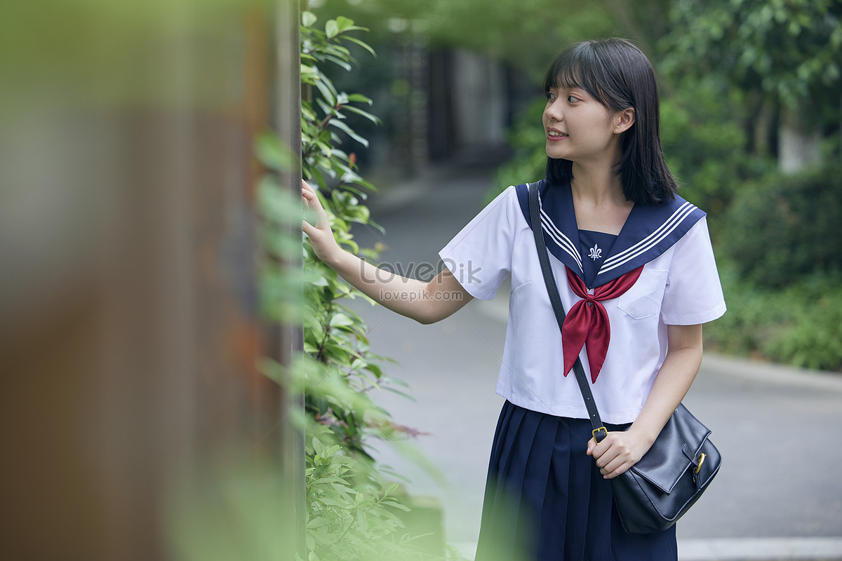 Summer Wearing Jk Uniform Cute Girl Image Picture And HD Photos Free