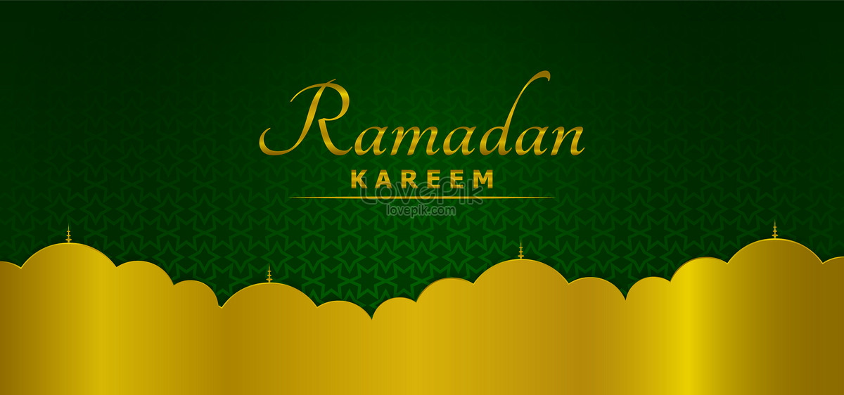 Beautiful Green And Golden Ramadan Template Background Download Free |  Banner Background Image on Lovepik | 450070325