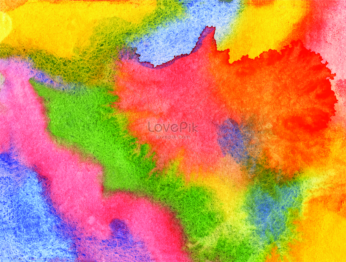 Hand Paint Colorful Watercolor Texture Background Download Free