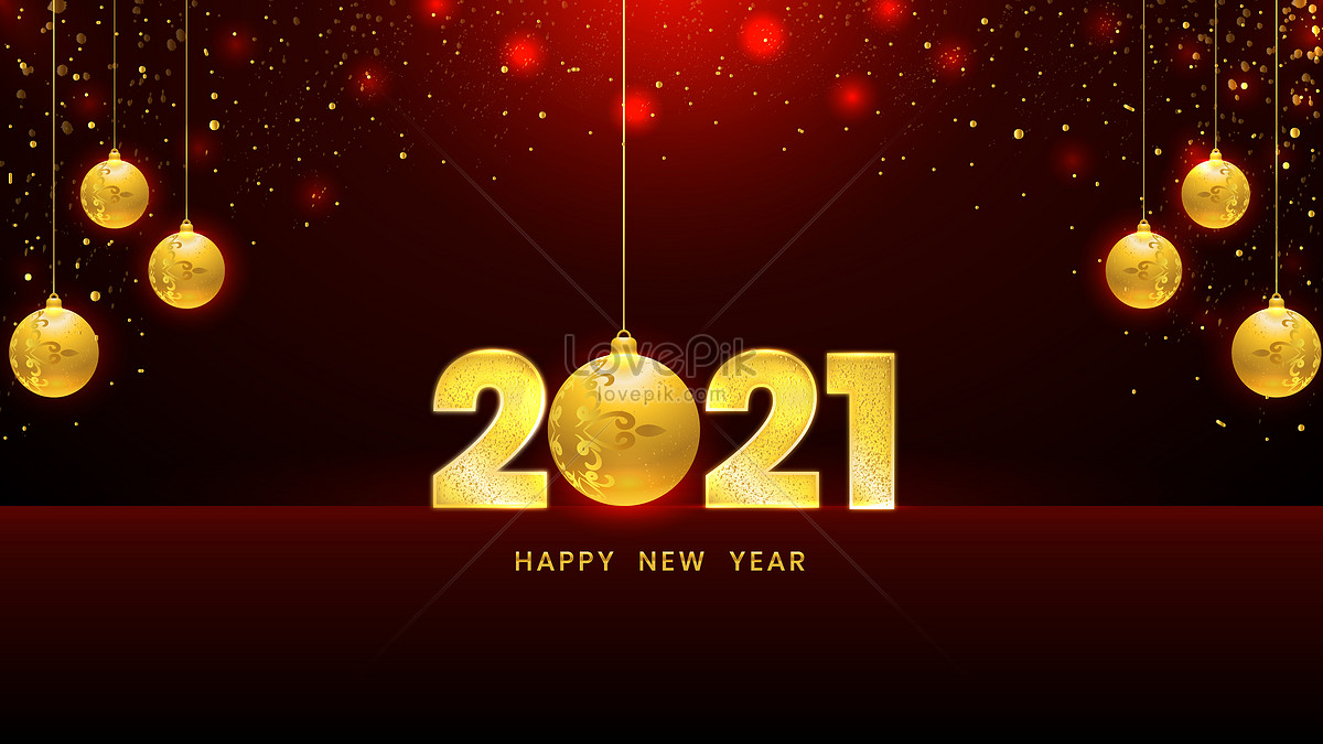 Luxury Gold 2021 Happy New Year Celebration Download Free | Banner  Background Image on Lovepik | 450057990