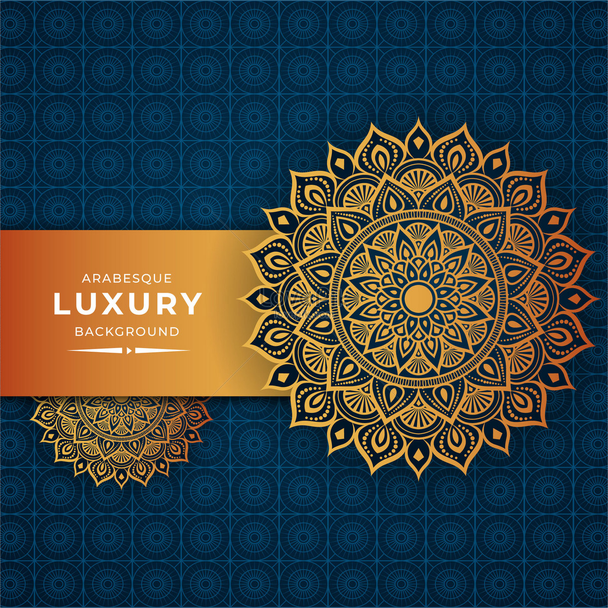 Luxury Mandala Background Design With Golden Pattern Arabic Isla Download  Free | Banner Background Image on Lovepik | 450079668