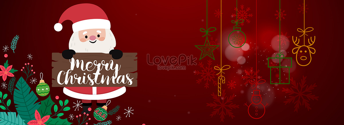 Red Merry Christmas Background Download Free | Banner Background Image on  Lovepik | 450042455