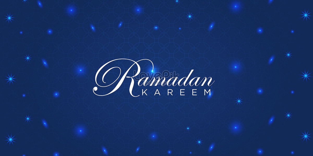 Ramadan Kareem Dark Blue Vector Background Download Free Banner