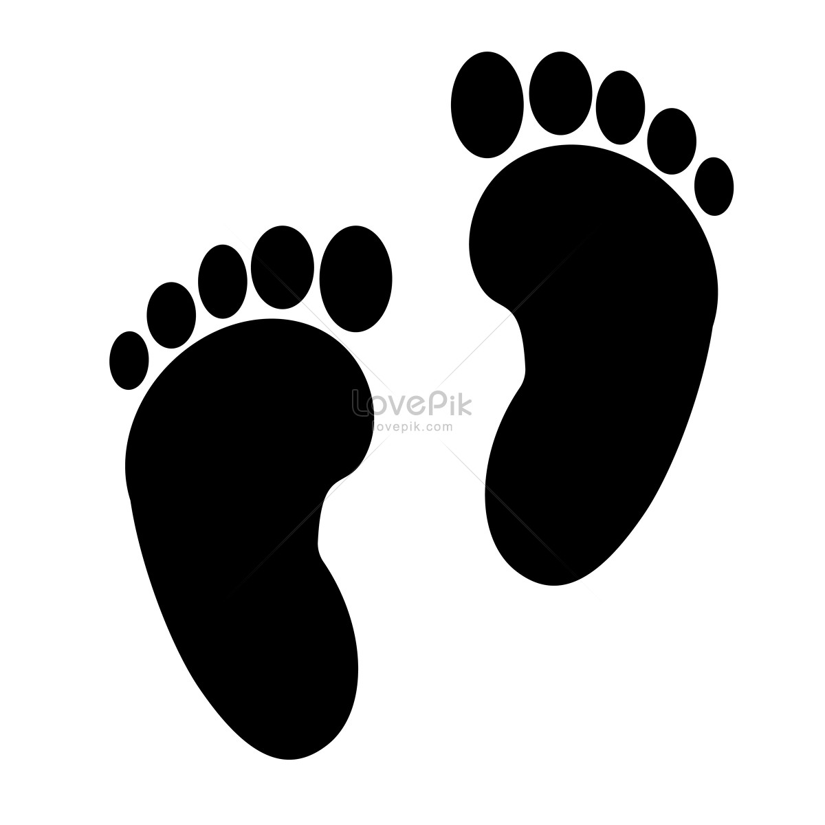 A pair of black footprints photo image_picture free download 61449 ...