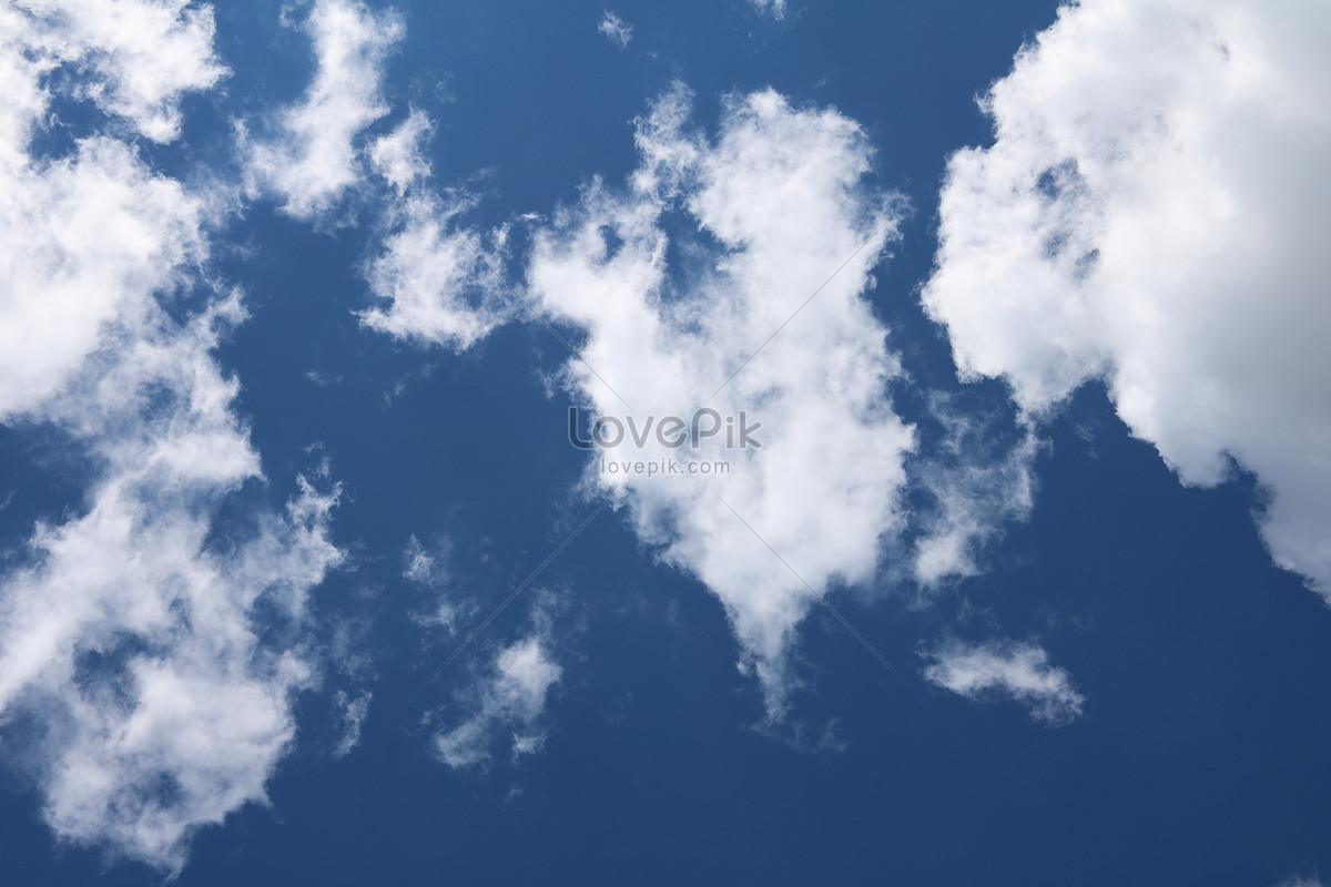 Pemandangan Langit Biru Dan Awan Putih Gambar Unduh Gratis