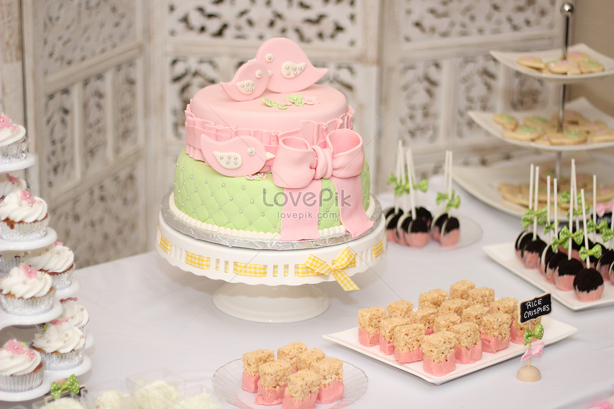 Babyshower Cake And Food Photo Image Picture Free Download