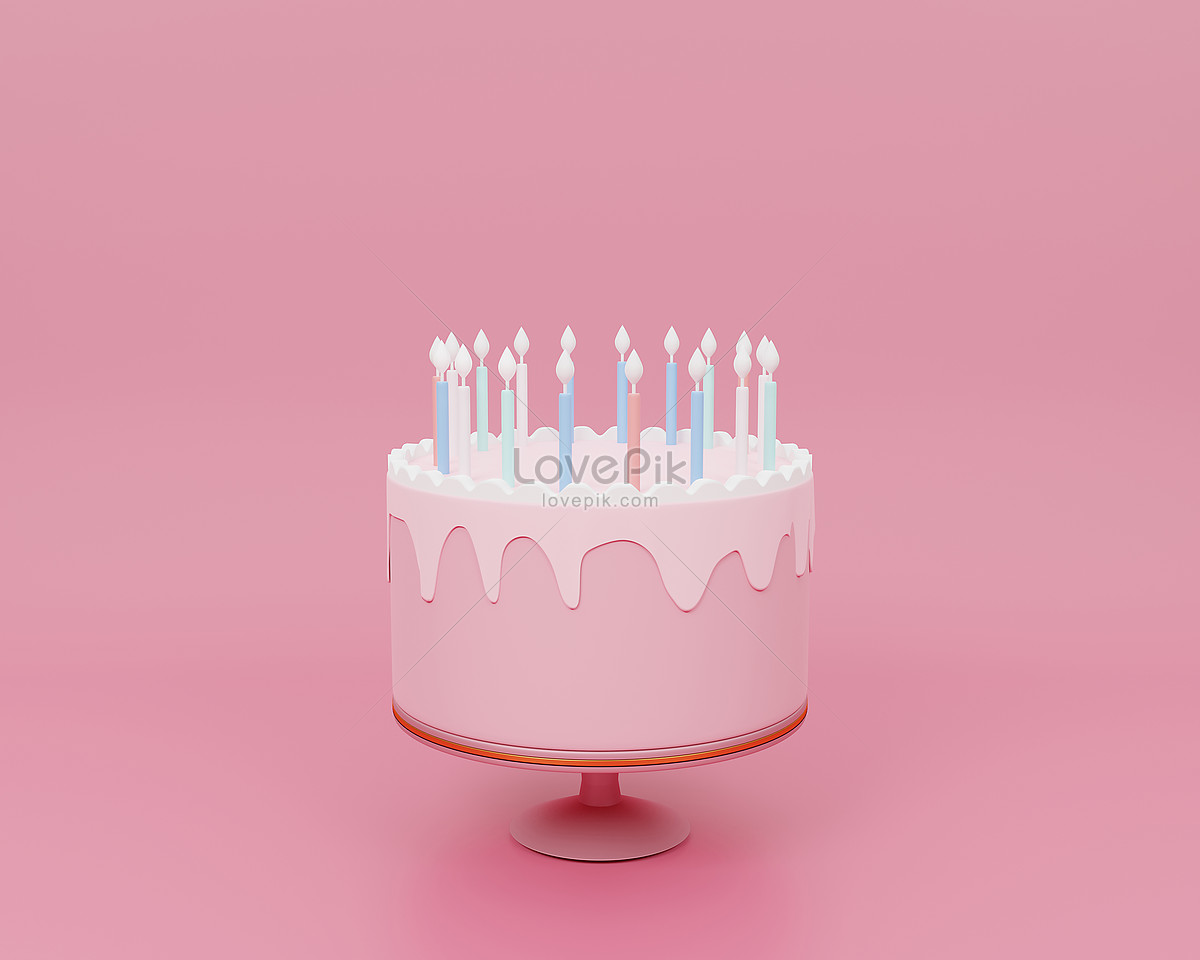 Happy Birthday Cake 3D Model - TurboSquid 1215048