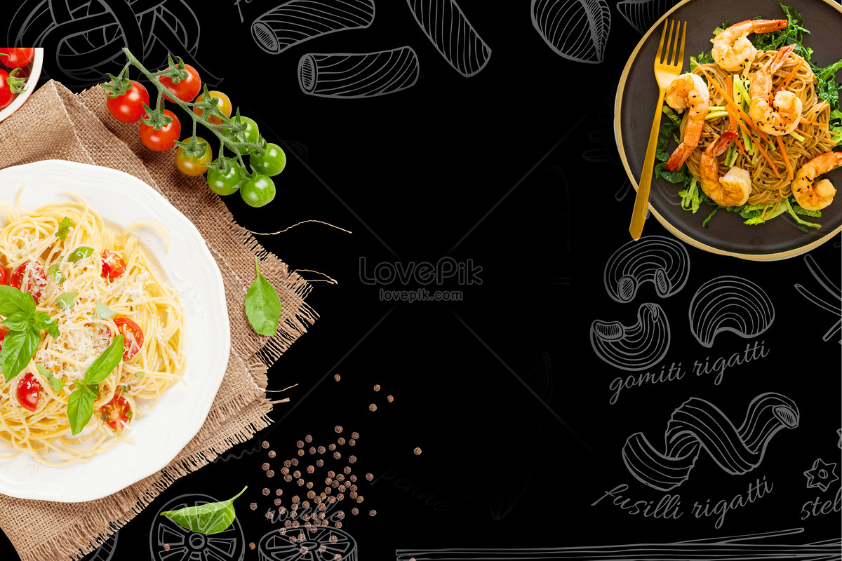 ảnh Thức ăn Ngon Nền Tải Xuống Miễn Phí, ảnh mì đen nhỏ, gỗ, cà chua đẹp  Trên Lovepik