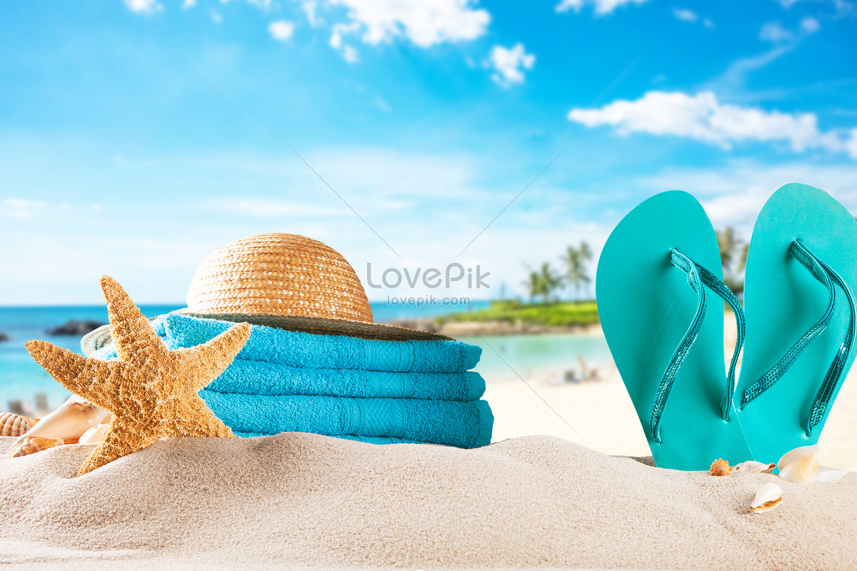 Summer Slippers And Hats Picture And HD Photos | Free Download On Lovepik