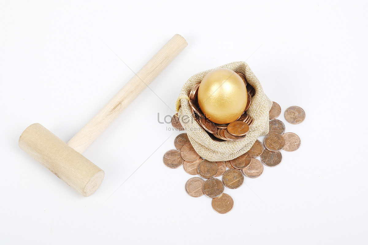 A Hammer Smashed A Golden Egg Picture And HD Photos Free Download On