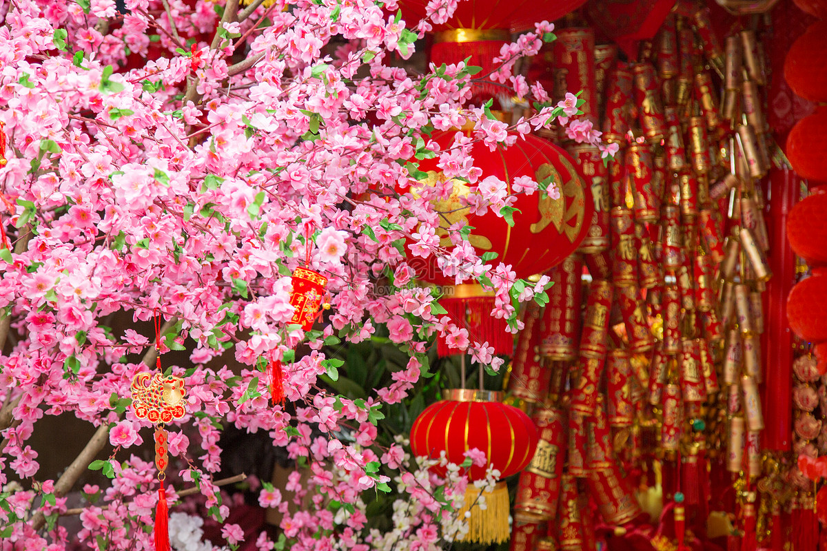 Chinese New Years Spring Festival Celebrations And Auspicious E Picture