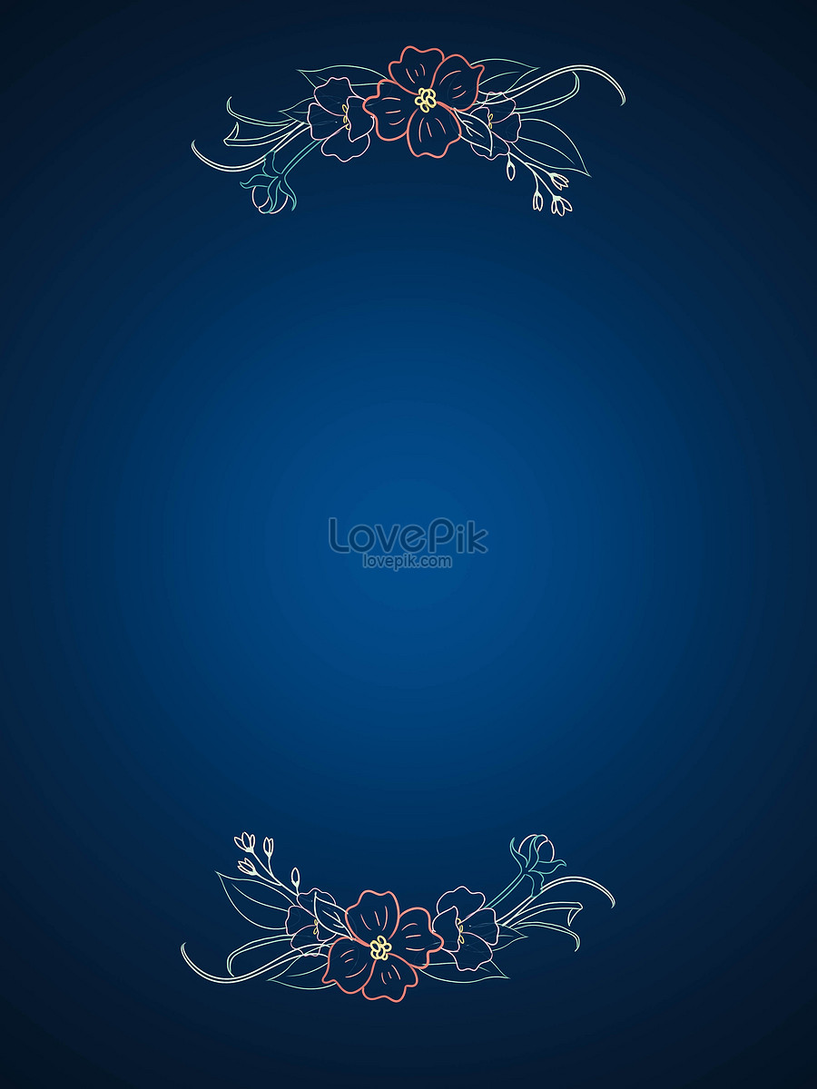 Dark Blue Flower Background Picture And HD Photos | Free Download On Lovepik