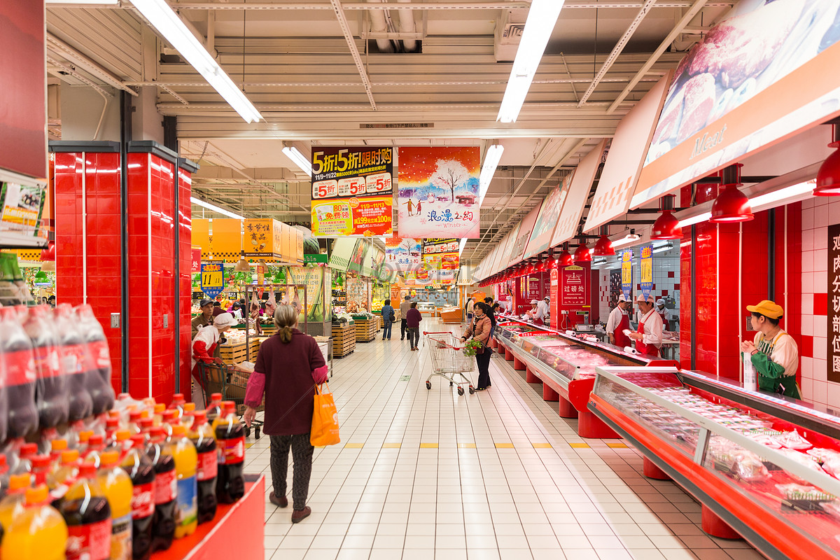 Environmental Background Of Urban Supermarket Picture And HD Photos | Free  Download On Lovepik