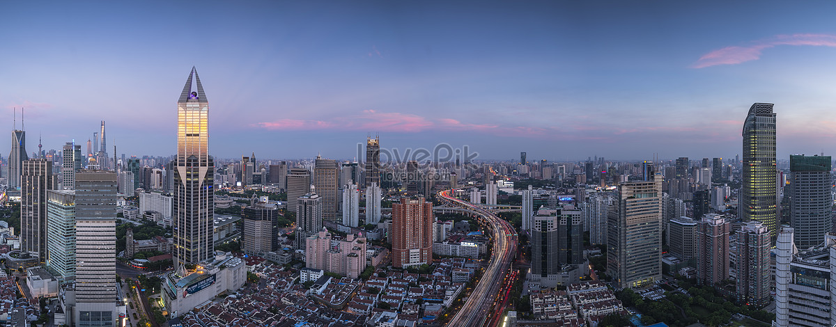 ảnh Thành Phố Thượng Hải Phong Cảnh Panorama Tải Xuống Miễn Phí, ảnh thượng  hải, xây dựng khung cảnh thương mại, tài chính đẹp Trên Lovepik