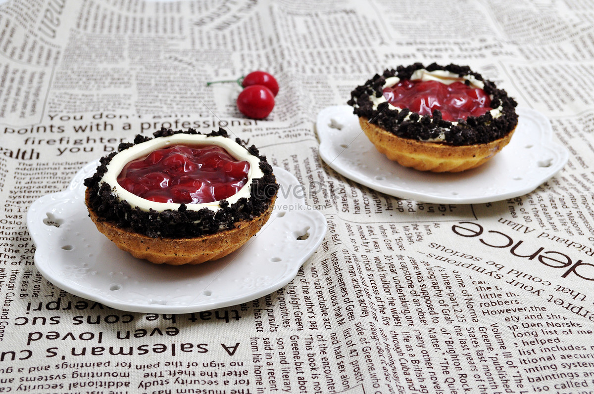 Afternoon Tea Sweet Cherry Tart Picture And HD Photos | Free Download On  Lovepik