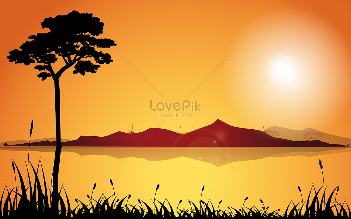 Sunset Drawing Tutorial - How to draw Sunset step by step