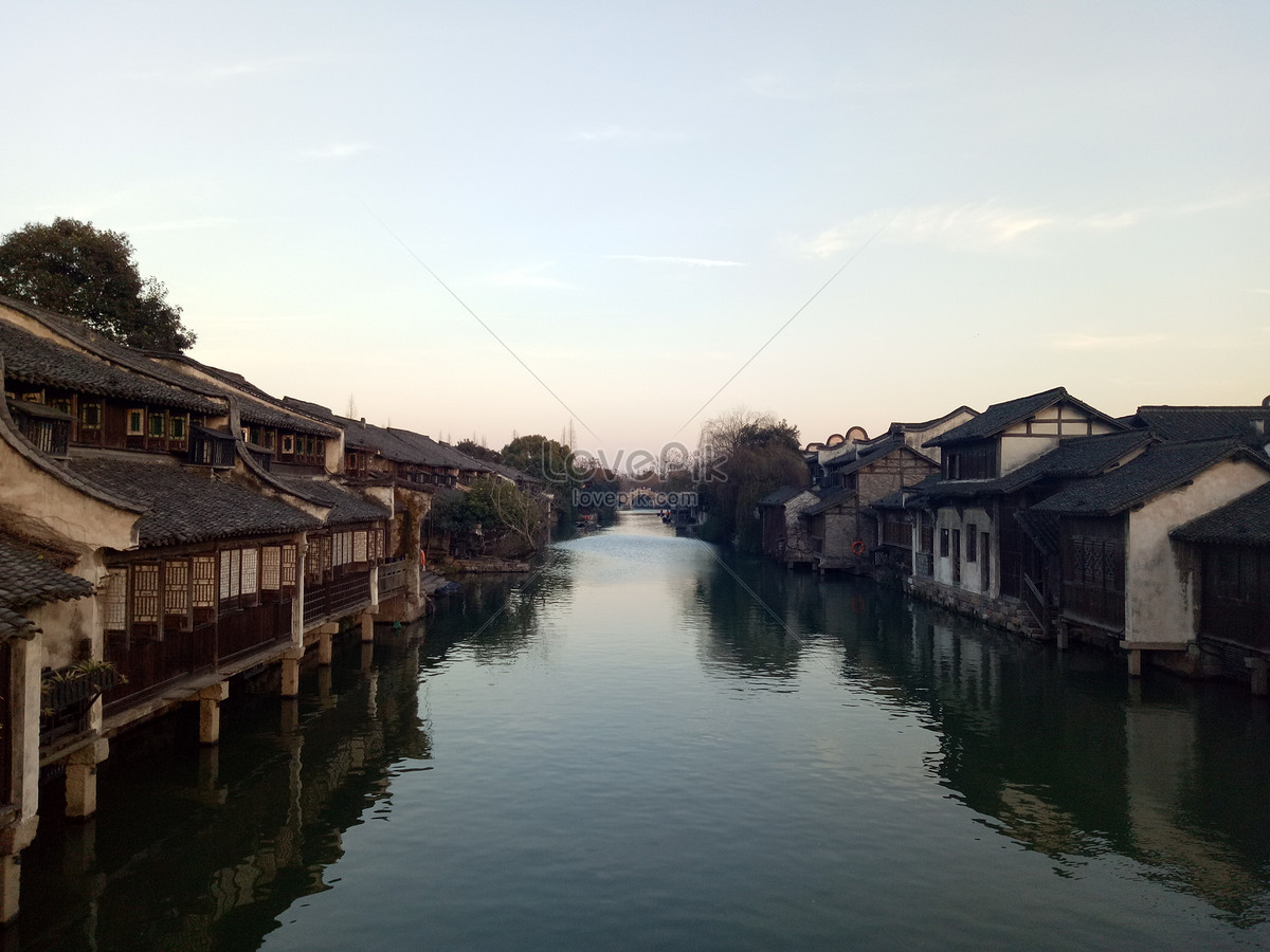 The Night View Of The Wuzhen Bridge Picture And HD Photos | Free ...