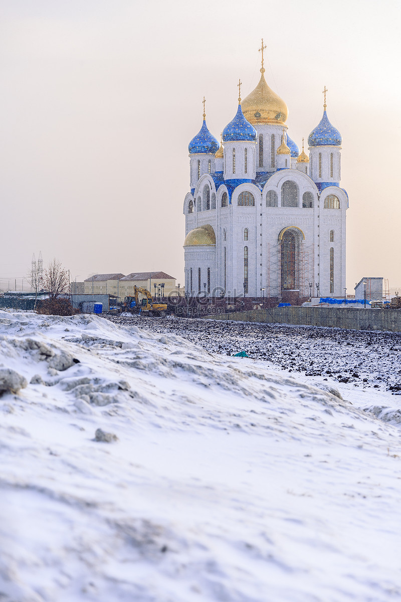 Белая Церковь в снегу изображение_Фото номер 500408204_JPG Формат  изображения_ru.lovepik.com