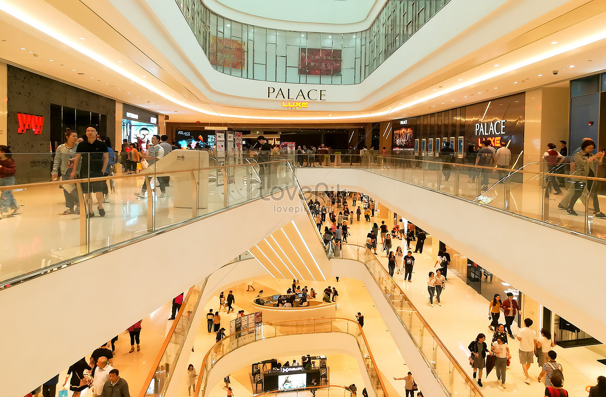 Indoor Space Of The Mixc Mall In Shanghai Picture And HD Photos | Free ...