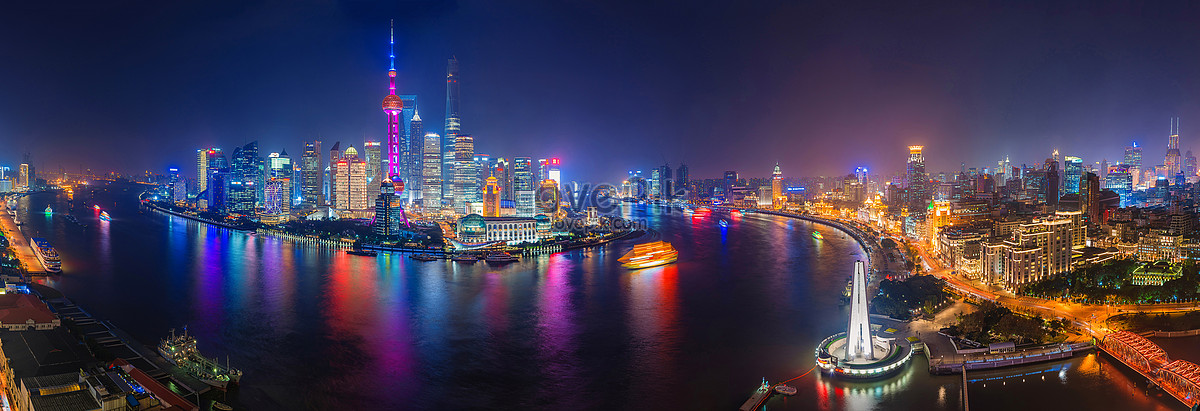 Overlooking The Panorama Of The Bund Picture And HD Photos | Free ...