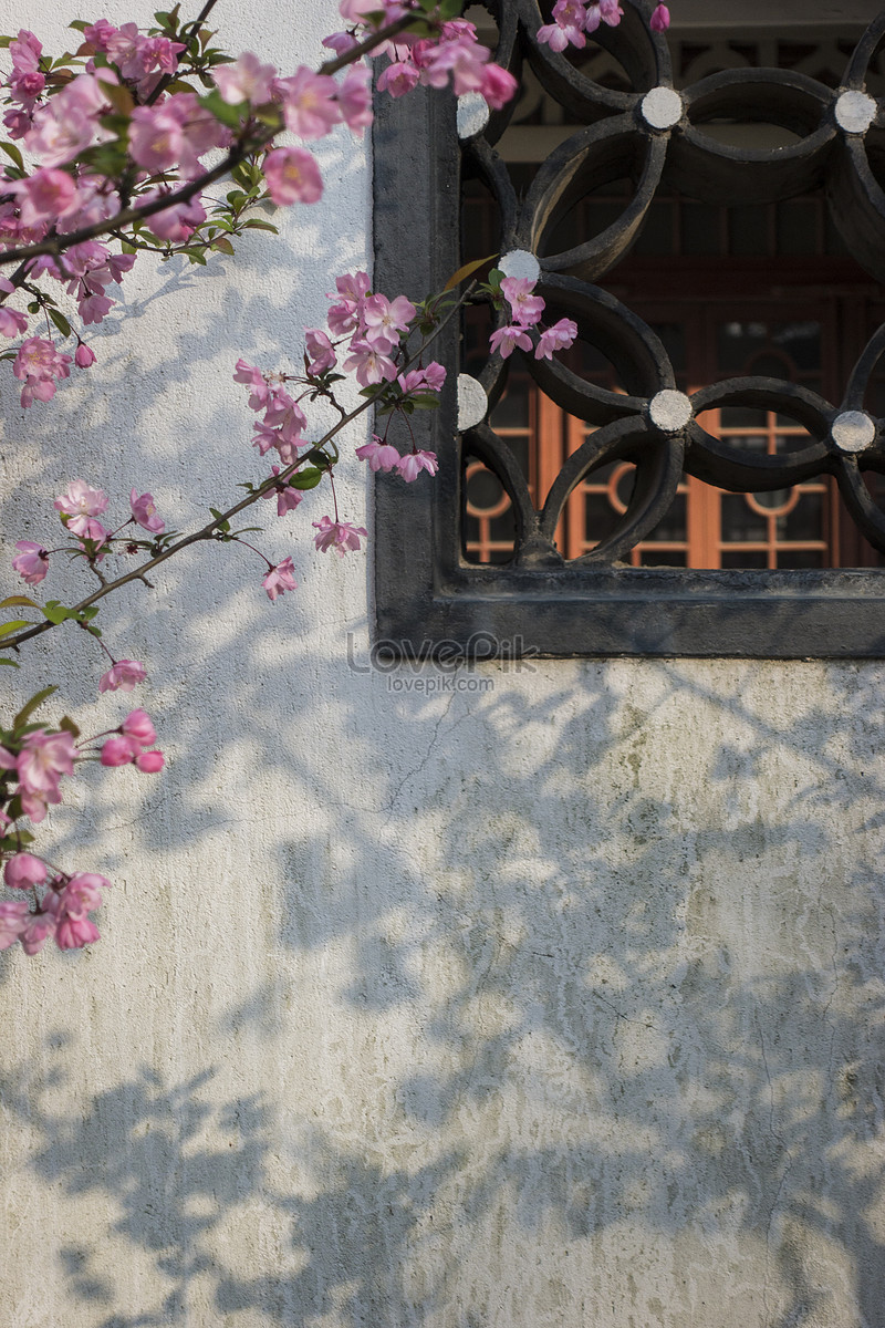 Ventana Tradicional China Y Flores Foto | Descarga Gratuita HD Imagen de  Foto - Lovepik