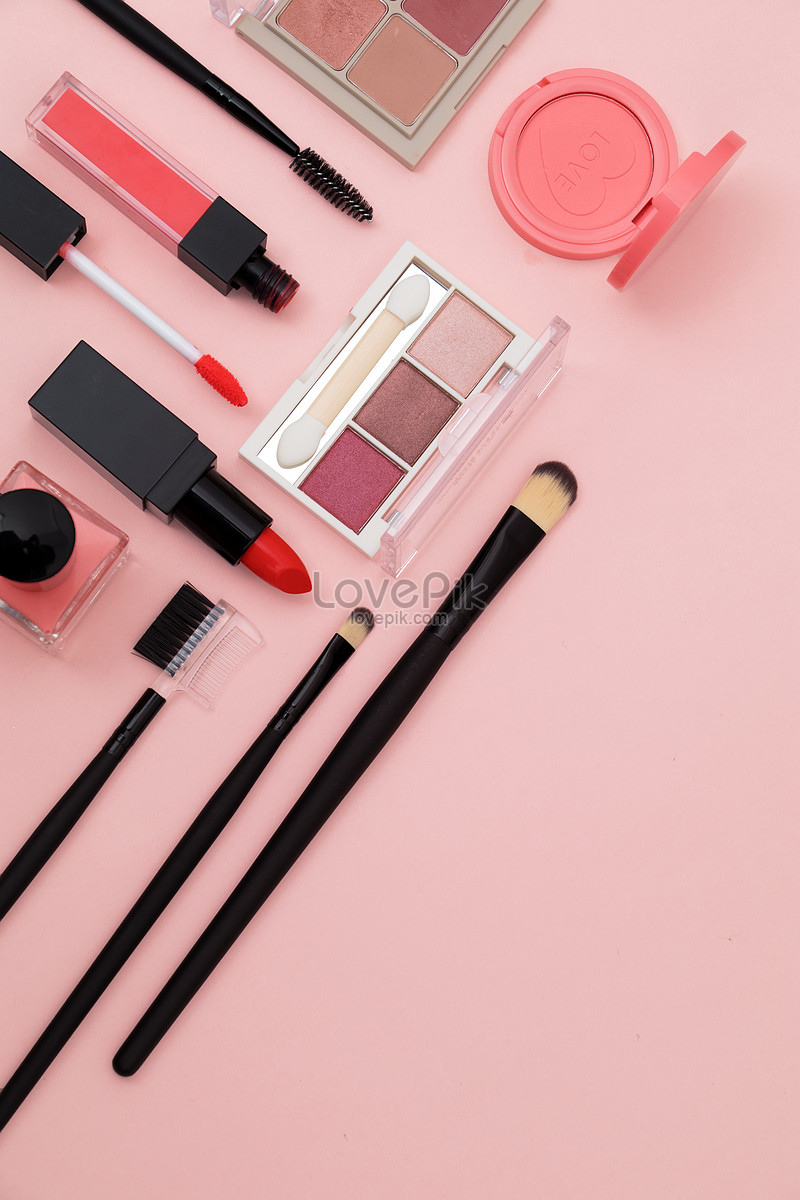 Cosmetics In Pink Background Picture And HD Photos | Free Download On  Lovepik