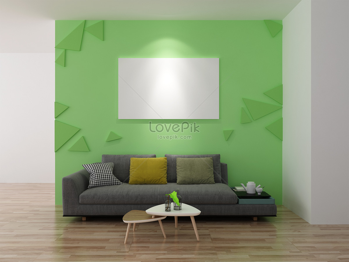 Green Background Indoor Home Picture And HD Photos | Free Download On  Lovepik