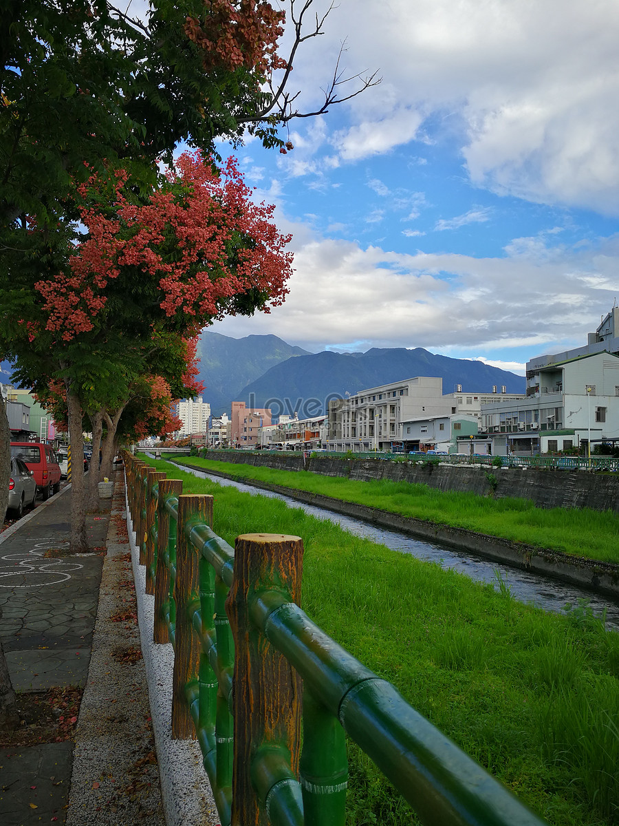 ảnh Góc Phố Đài Loan Tải Xuống Miễn Phí, ảnh Đường phố, Đài loan, bầu trời  xanh đẹp Trên Lovepik
