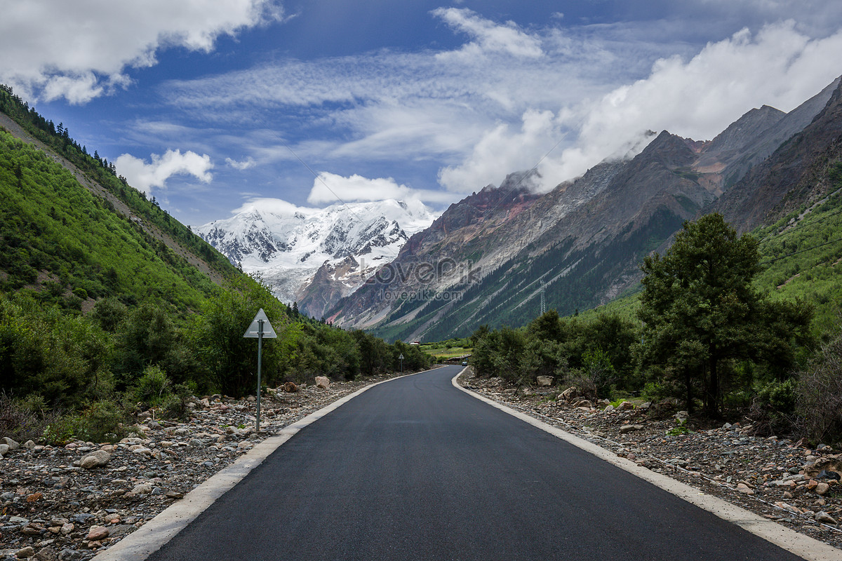 ảnh Các Con đường ở Vùng Núi Cao Nguyên Tây Tạng Tải Xuống Miễn ...