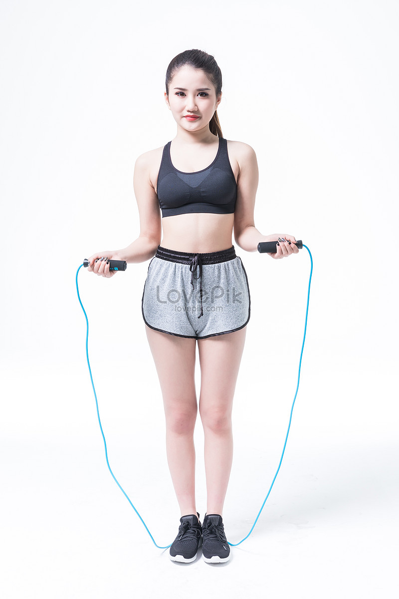 Female Sports Fitness Rope Skipping Picture And HD Photos