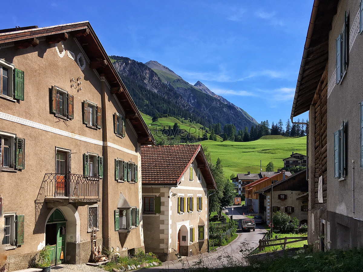 ảnh Thụy Sĩ Phong Cảnh Nông Thôn Nông Thôn Tải Xuống Miễn Phí, ảnh tòa nhà,  đường phố, biệt thự đẹp Trên Lovepik