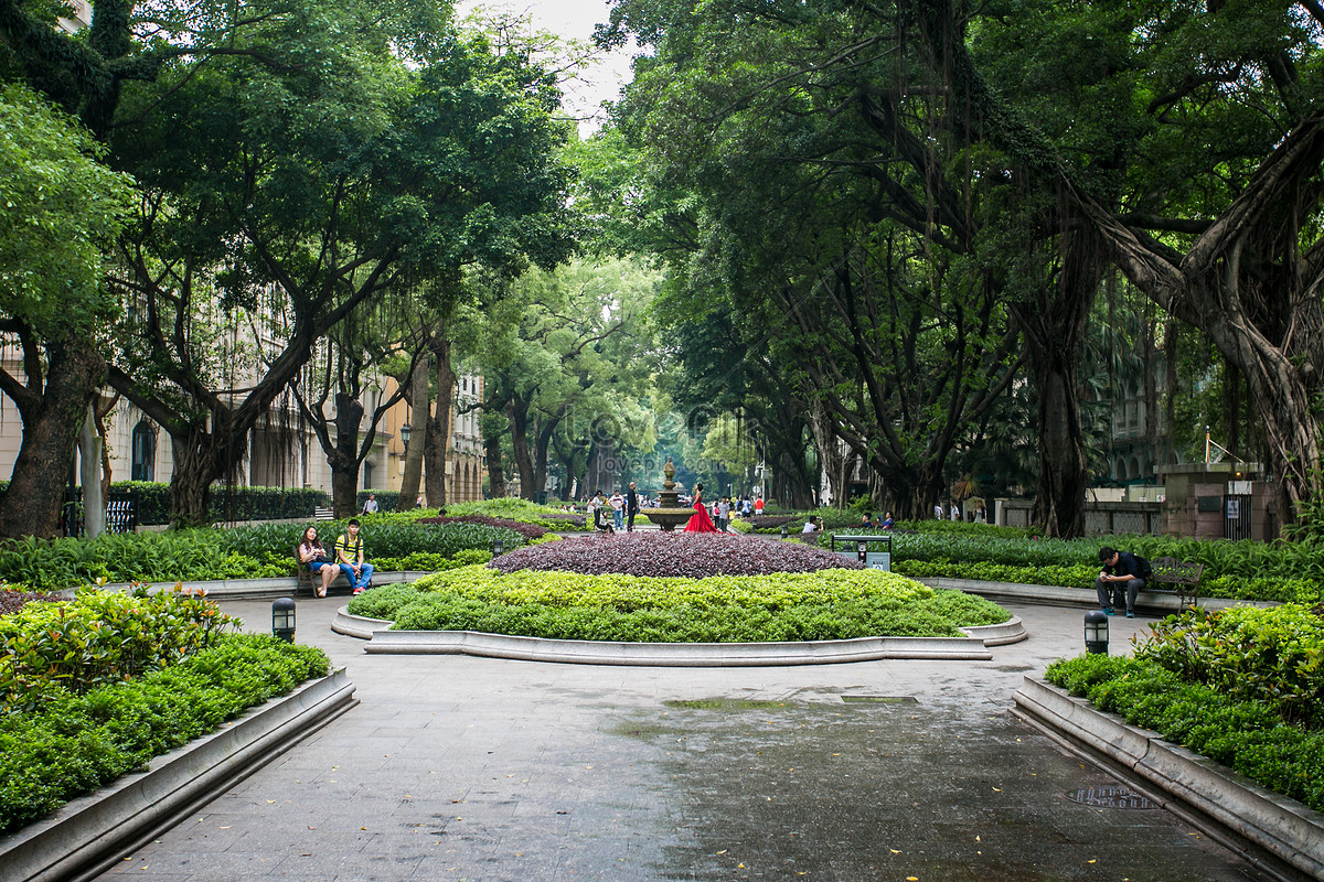 Street Park Sha Mian Street Guangzhou Picture And HD Photos | Free ...