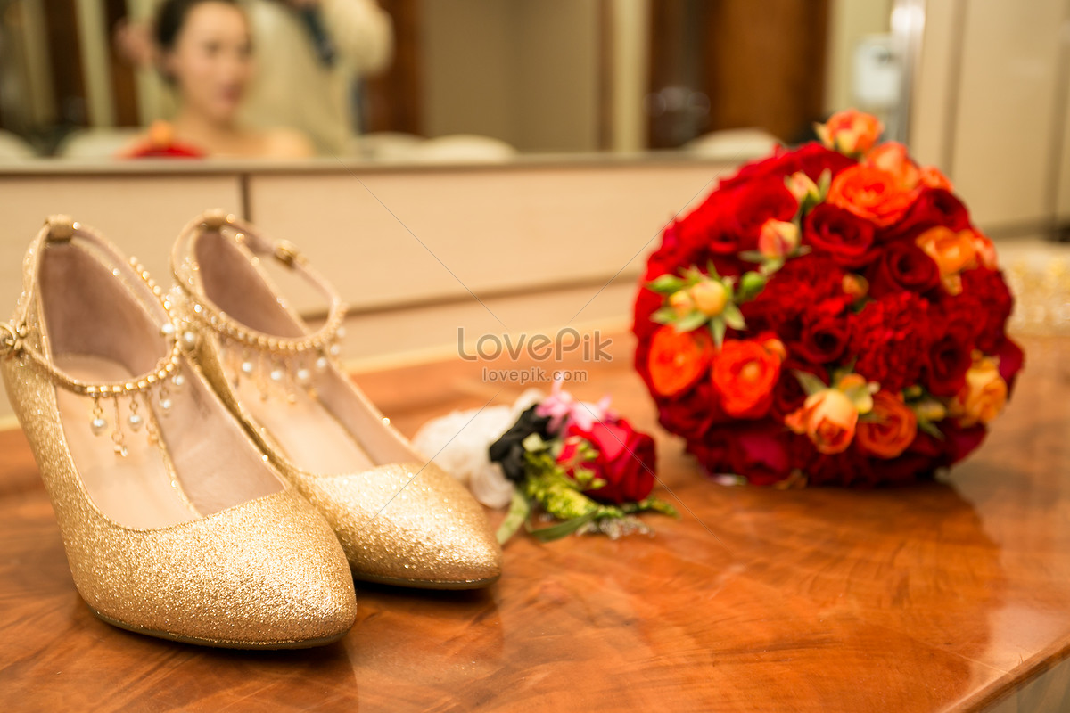 Wedding Shoes With Flowers Picture And HD Photos | Free Download On Lovepik