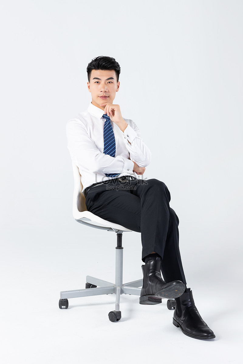 A Business Man Sits On A Chair Picture And HD Photos | Free Download On ...