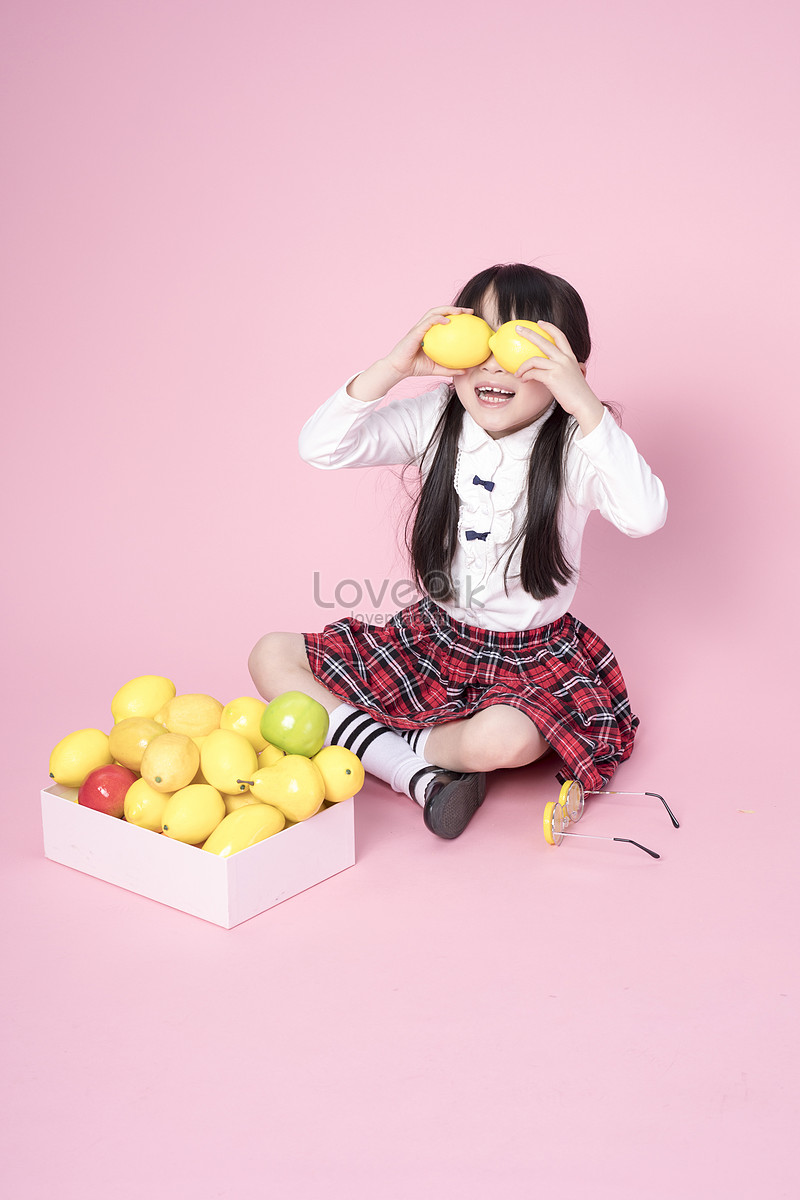 A Little Lemon With A Girl Picture And HD Photos | Free Download On Lovepik