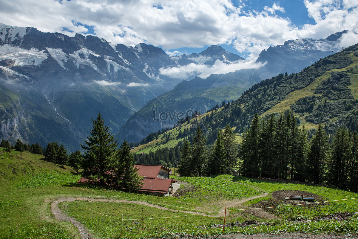 ảnh Điểm đến Du Lịch Nổi Tiếng ở Thụy Sĩ Phong Cảnh Của Thị Xã Mille Tải  Xuống Miễn Phí, ảnh màu xanh lá cây, vẻ đẹp tự nhiên, cỏ đẹp Trên