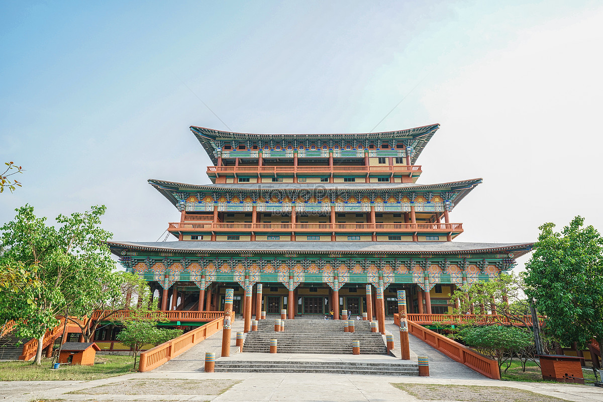 Korean Temple Architecture In Nepal Lumbini Picture And HD Photos ...