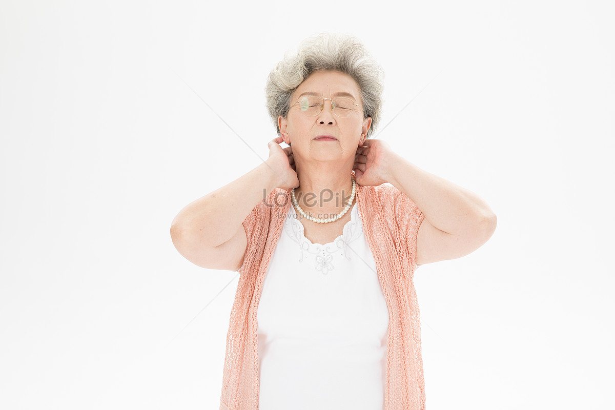 Neck Pain In Old Granny Picture And HD Photos Free Download On Lovepik