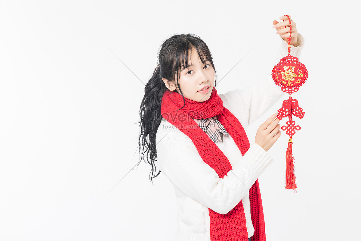 Spring Festival Girls Hanging Fujian Characters Picture And HD Photos ...