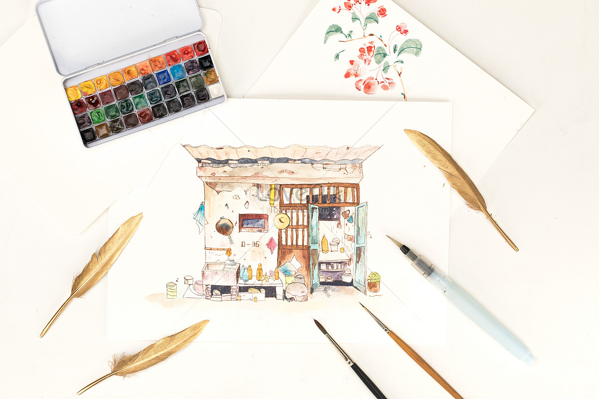 รูปภาพวาดสีน้ำ, HD รูปภาพสีน้ำ, gouache, ภาพวาด ดาวน์โหลดฟรี - Lovepik