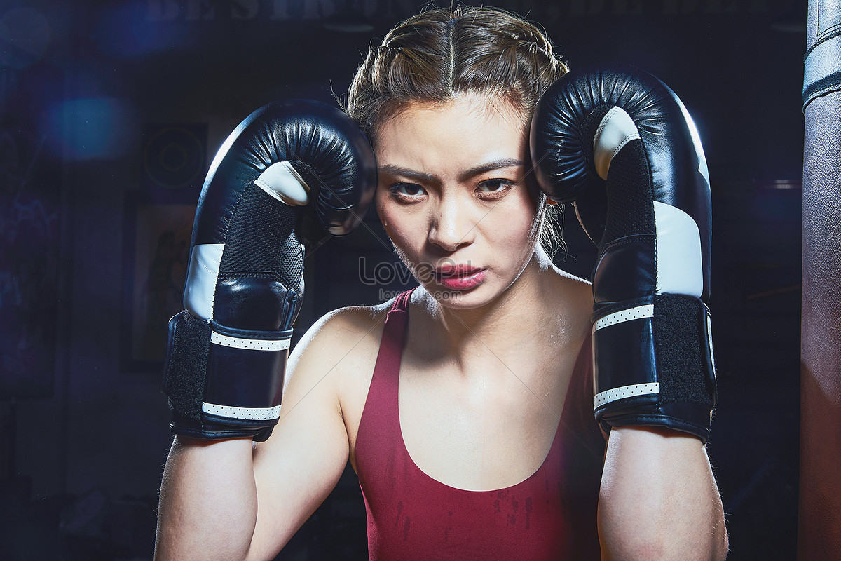 Athletic Female With Boxing Gloves Picture And Hd Photos Free Download On Lovepik 1774