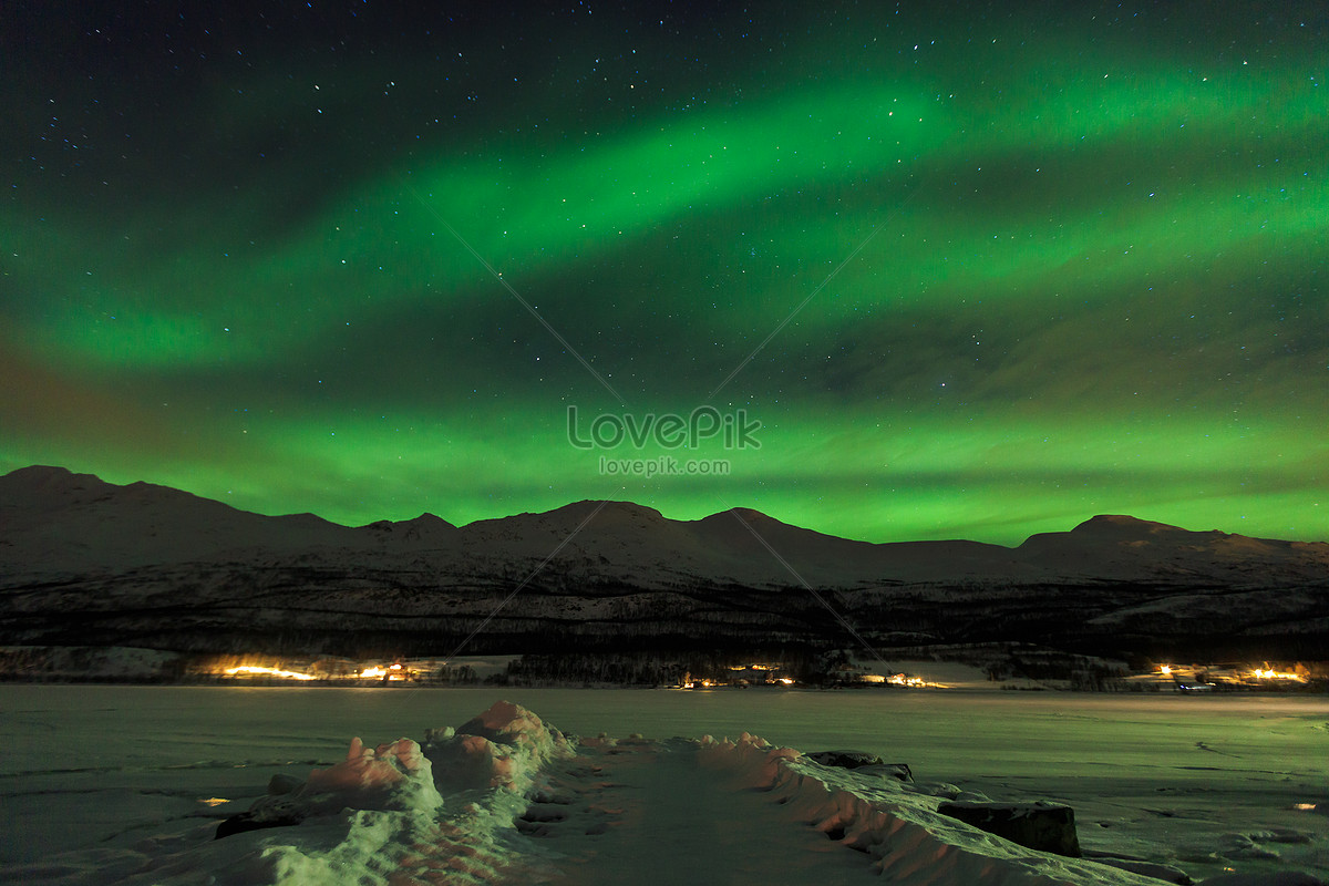 Красивое северное зимнее северное сияние изображение_Фото номер  501258527_JPG Формат изображения_ru.lovepik.com