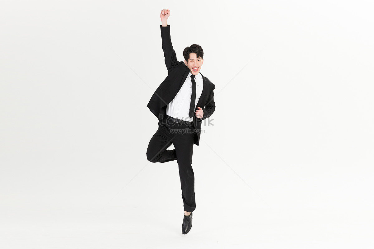 Business Men Exaggerate And Jump Picture And HD Photos | Free Download ...