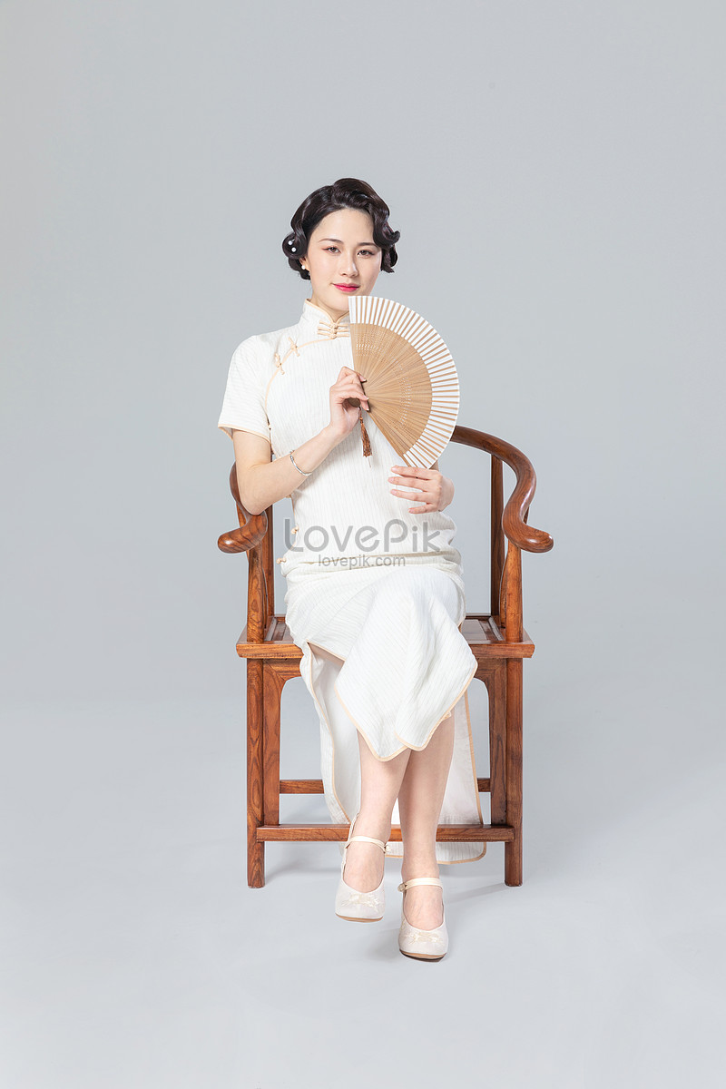 Cheongsam Female Chair Folding Fan Picture And HD Photos | Free ...