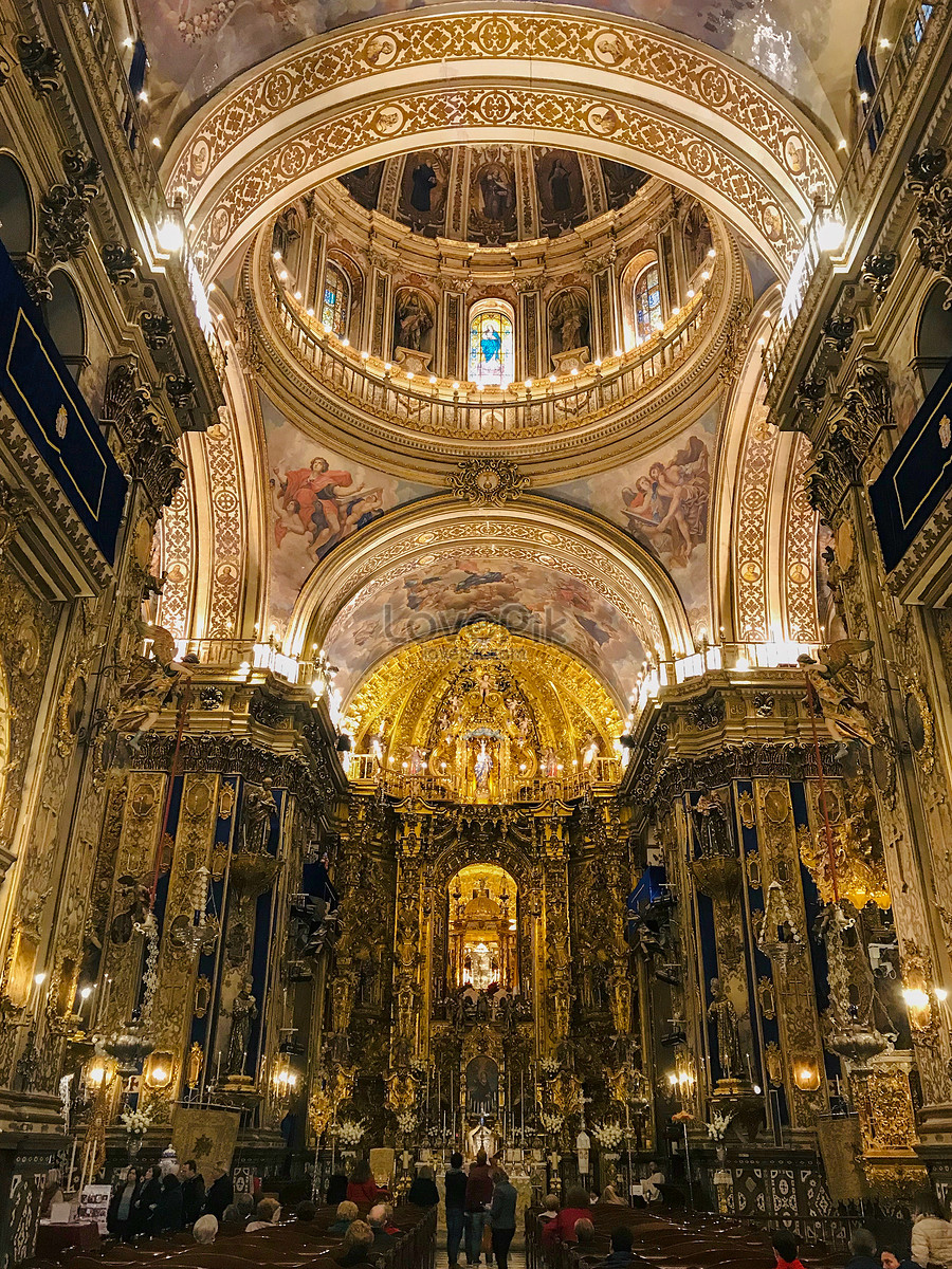 Interior View Of San Juan Church Granada Barcelona Spain Picture And Hd 