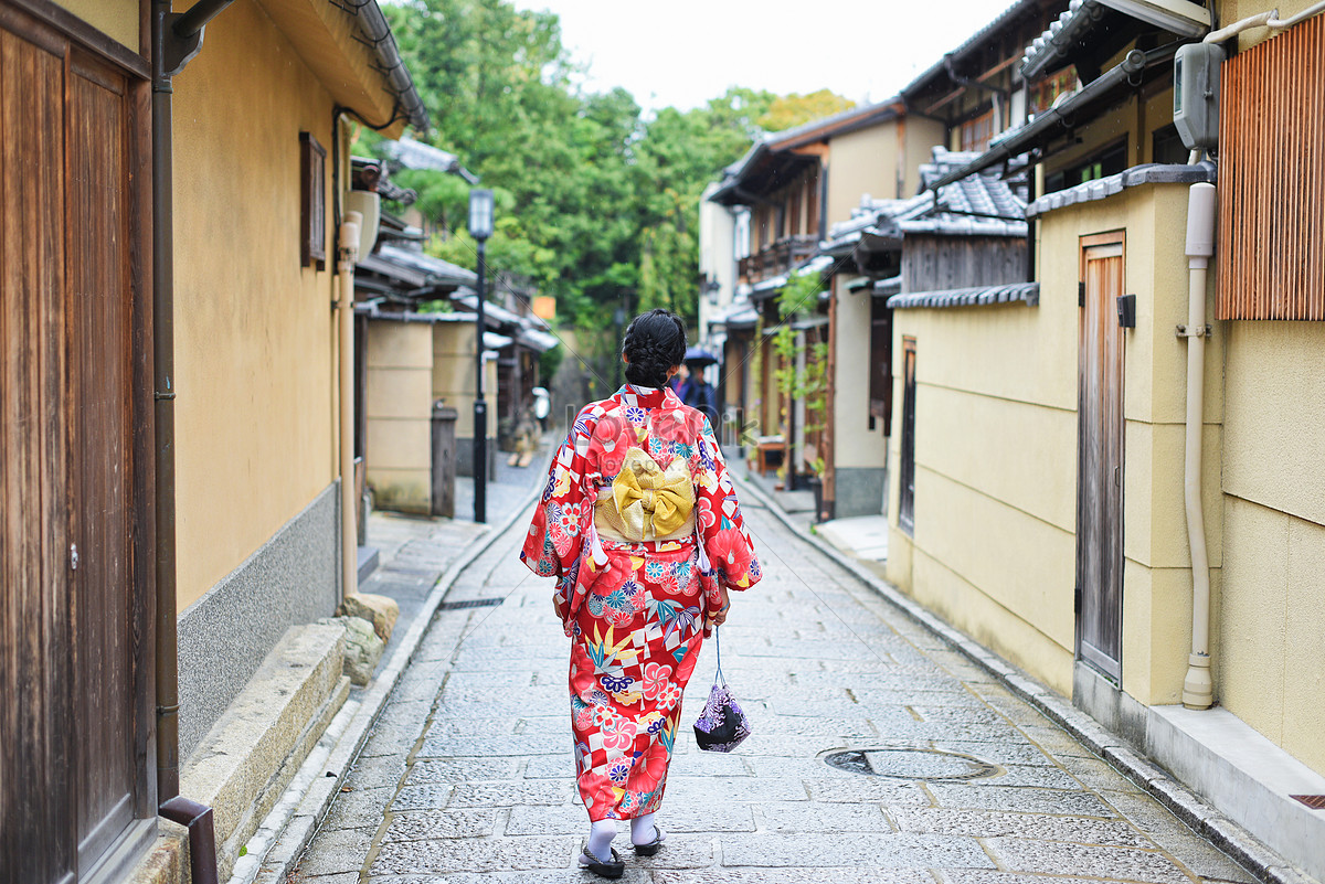 Kyoto Sanenzaka Ropa Japonesa Niña Foto | Descarga Gratuita HD Imagen de  Foto - Lovepik