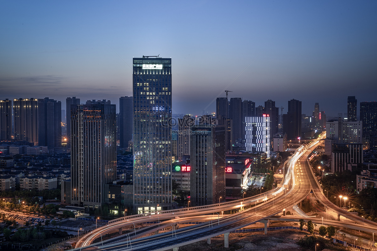 Night Scenery Of Urban Architecture In Wuhan Picture And HD Photos ...