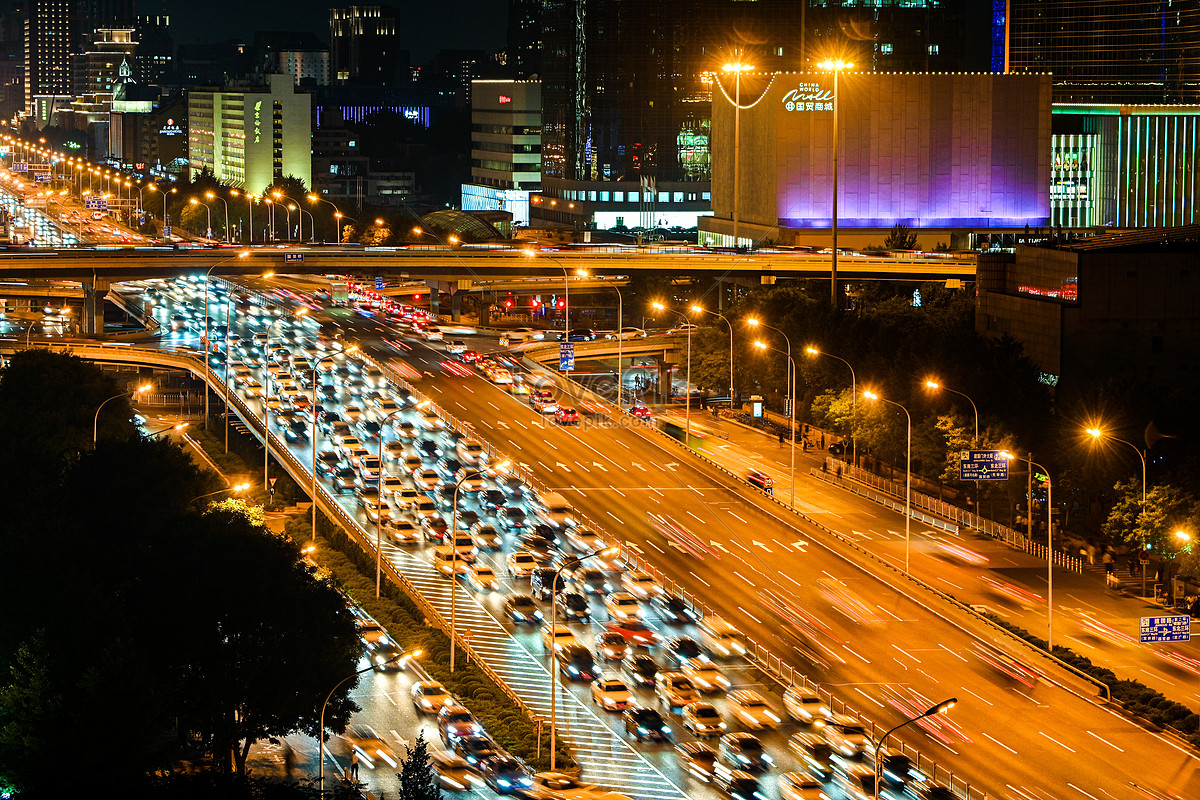 Beijing Guomao Bridge Peak Traffic Picture And HD Photos | Free ...